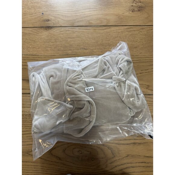 Soft Surroundings Open Cardigan Women Size PM Petite Brown Velvet‎ Shawl Collar - Picture 12 of 12